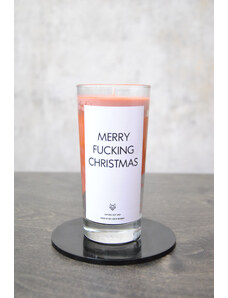 Things by E. IRONIC CANDLES - MERRY FUCKING CHRISTMAS / orange red - vanilka