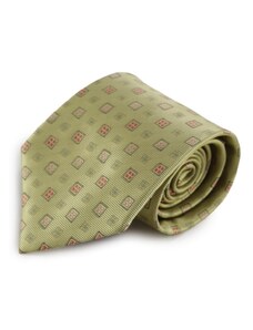 Šlajfka Zelená mikrovláknová kravata s kostičkovým vzorem