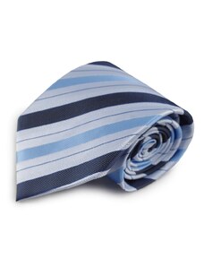 Šlajfka Modrá proužkovaná mikrovláknová kravata