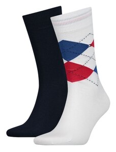 Pánské ponožky Tommy Hilfiger Check 2-pack