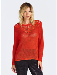 GUESS dámský červený pletený svetr