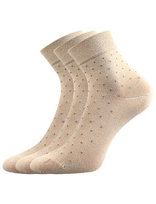 Lonka Bavlněné dámské ponožky Fiona s jemným svěrem 3 páry