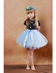 ADELO Tutu sukně tylová dětská - světle modrá- délka 35 cm a 50 cm