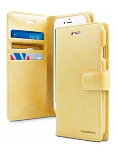 Zlaté flipové pouzdro Mercury Bluemoon Diary pro iPhone 11 PRO MAX