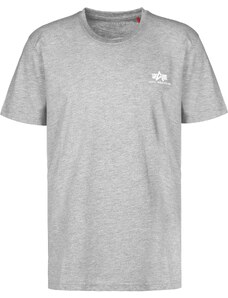 Alpha Industries Basic T Small Logo (grey/white) M