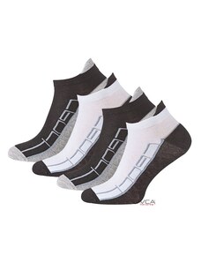 Vincent Creation Ponožky pánské kotníčkové - patní pásek - 4 páry
