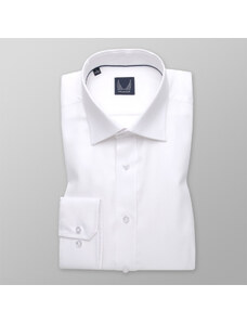 Willsoor Pánská košile Slim Fit bílé barvy s jemným vzorem 11395