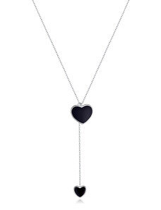 Royal Fashion náhrdelník Dvojitá srdce BSN095