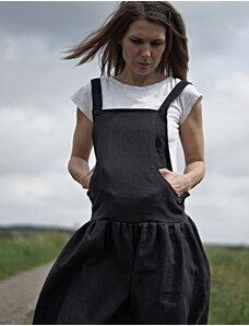 Černé šaty s laclem - GLAMI.cz