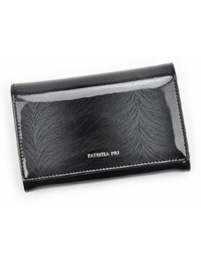 Patrizia Piu (Itálie) Tmavěšedá/černá kožená peněženka Patrizia Piu FF-112