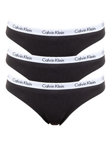 3PACK dámské kalhotky Calvin Klein černé