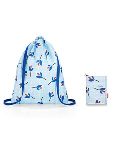 Reisenthel Mini Maxi Sacpack Leaves Blue