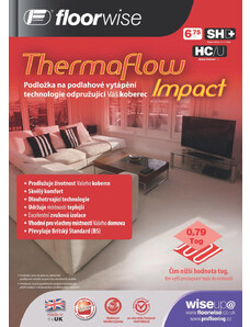 Floorwise Podložka pod koberec Floorwise Thermaflow Impact - 133x824 (role 11 m2) cm