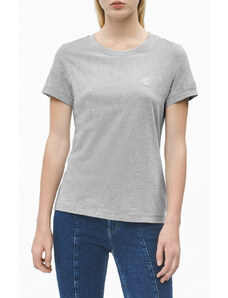 Calvin Klein dámské šedé tričko SLIM ORGANIC COTTON T-SHIRT