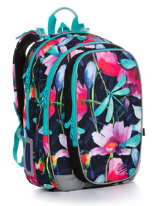 Školní batoh s vážkami a květy Topgal MIRA 20007