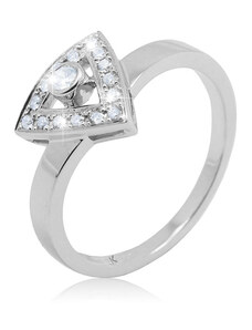 Zlatý prsten s diamanty ZPCS026B-52-1000