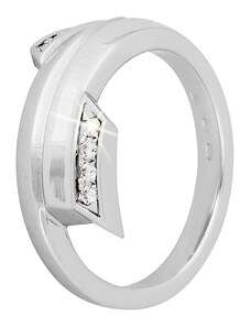 Zlatý prsten s diamanty ZPRA012B-51-1000