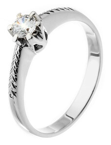 Zlatý prsten s diamantem ZPTO118B-67-1000