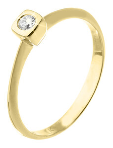 Zlatý prsten s diamantem ZPTO165Z-50-1000