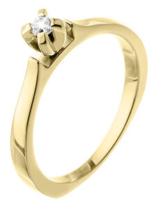 Zlatý prsten s diamantem ZPTO180Z-56-1000