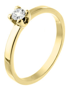 Zlatý prsten s diamantem ZPTO186Z-66-1000