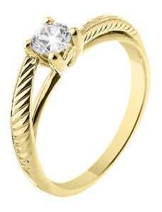 Zlatý prsten s diamantem ZPTO199Z-59-1000