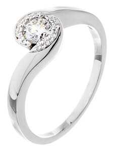 Zlatý prsten s diamanty ZPTO208B-49-1000