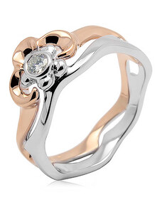 Zlatý prsten s diamantem ZPDI011G-58-1000