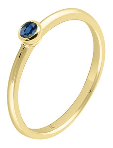 Zlatý prsten se safírem ZPDI033Z-64-0100