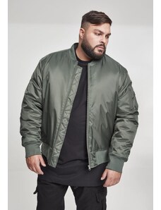 UC Men Basic Bomber Jacket olivová