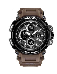Sportovní digitální hodinky Smael 1708 hnědé