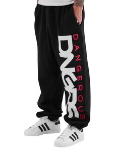 Dangerous DNGRS kalhoty pánské Classic Sweat Pants Black/Red tepláky