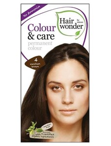 Hairwonder Colour & Care - dlouhotrvající barva na vlasy 4.0 Středně hnědá 100 ml