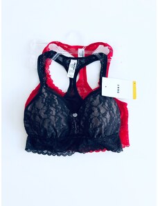 DKNY DKNY Pretty Sexy luxusní krajková podprsenka Bralette 2 ks - S / Vícebarevná / DKNY