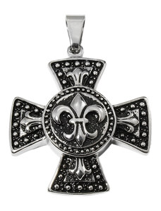BM Jewellery Pánský přívěsek keltský kříž zdobený z chirurgické oceli S976100