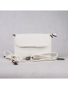 Malá bílá crossbody kabelka či psaníčko FLORA&CO H9158