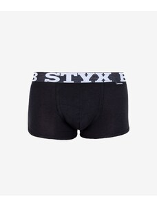 Pánské boxerky Styx bambusové sportovní guma černé