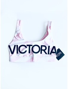 Victoria's Secret Victoria's Secret The Player stylová sportovní podprsenka s nápisem Victoria Sport - S / Růžová / Victoria's Secret