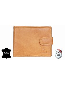 Ridgeback Kožená pánská peněženka JBNC 48 MN TAN, s ochranou RFID