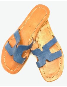 MagBag Dámské kožené pantofle modré