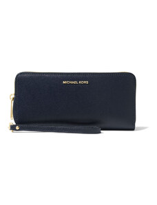 Michael Kors Leather Continental Wristlet Admiral