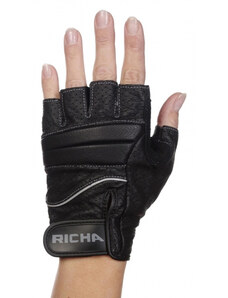 Moto rukavice RICHA MITAINE bezprstové černé - 4XL