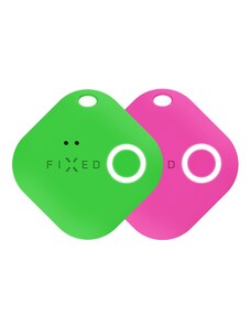 Smart tracker FIXED Smile s motion senzorem, DUO PACK - zelený + růžový