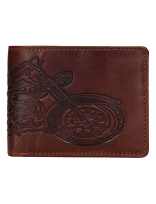 LAGEN Pánská kožená peněženka 6535 -tmavě hnědá