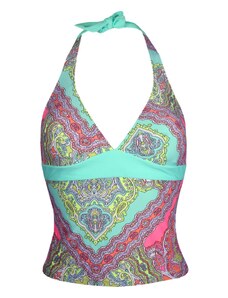 Terés Green Mandala plavkové tankini tílko