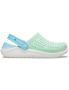 Pantofle Crocs LiteRide Clog Juniors - Neo Mint/White