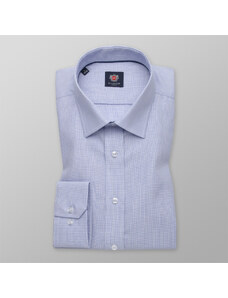 Willsoor Pánská košile Slim Fit světle modré barvy s jemným vzorem 11583