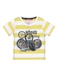 Boboli Chlapecké pruhované tričko Wheels