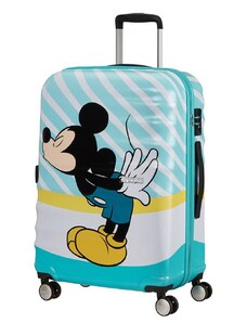 American Tourister Cestovní kufr Wavebreaker Disney Spinner 64 l tyrkysová