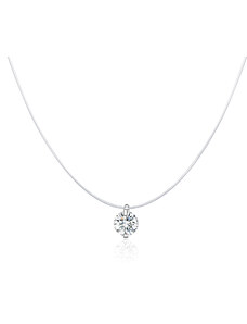 Royal Fashion Emporial náhrdelník Minimalistický čirý zirkon SCN332